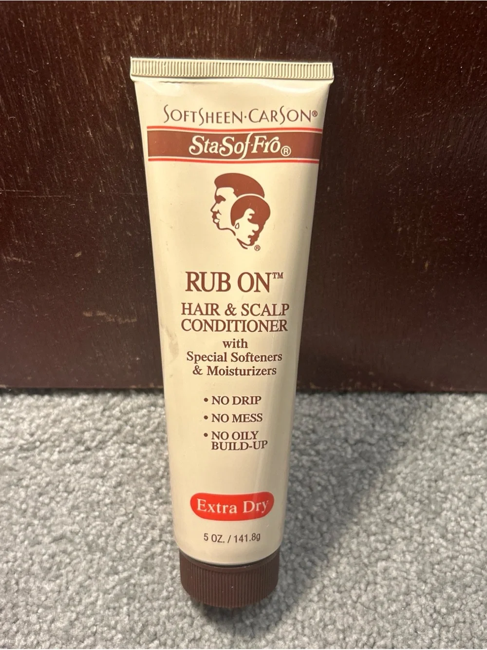 SoftSheen Carson Sta-Sof-Fro Rub On Hair & Scalp Conditioner Extra Dry 5oz